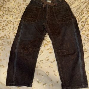 We the free flocked moxies in chocolate brown